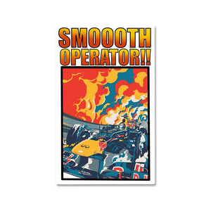 Smooth operator 2 Sticker waterproof vinyl decal for laptop, bike, car & bottle