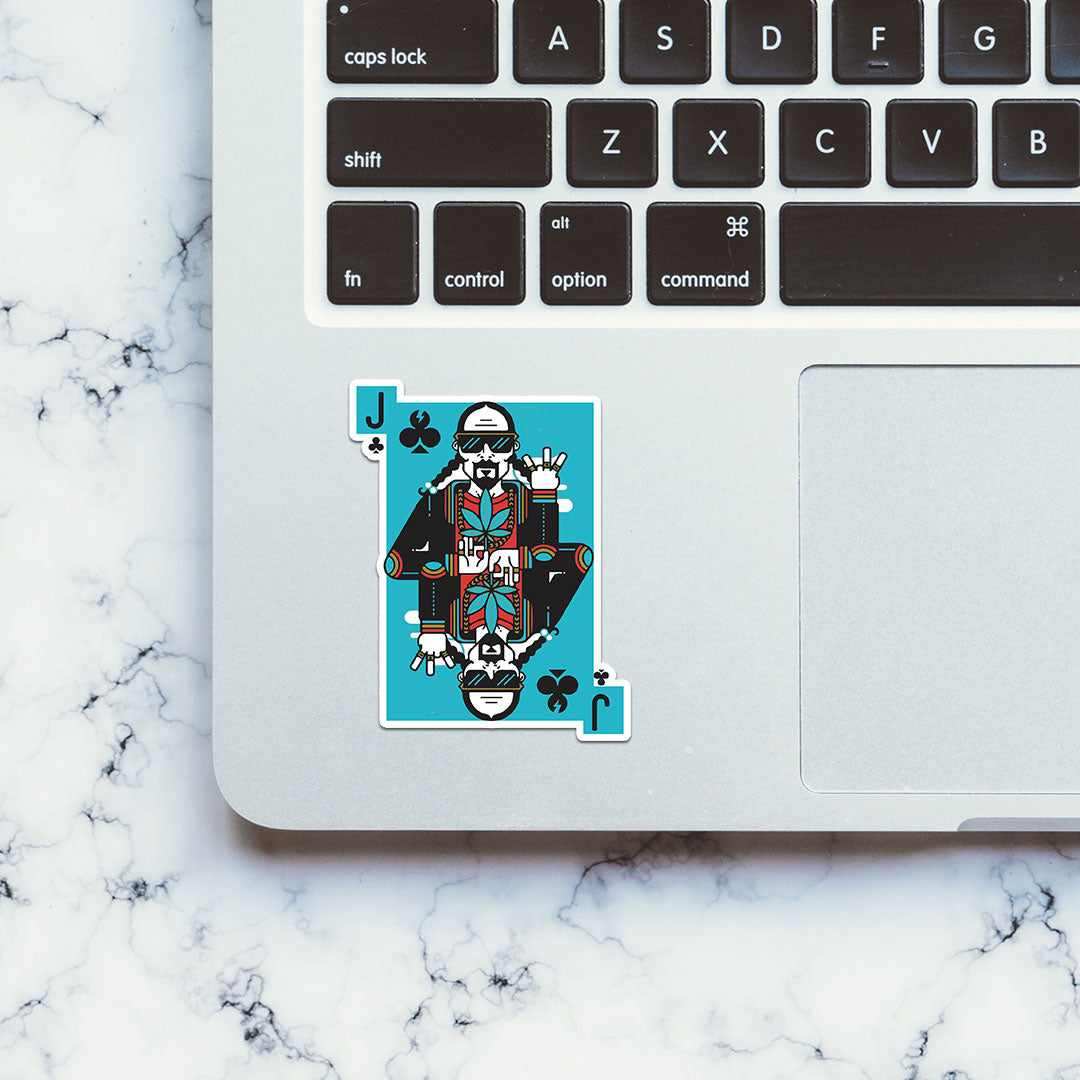 Snoop Dog Card Sticker waterproof vinyl decal for laptop, bike, car & bottle