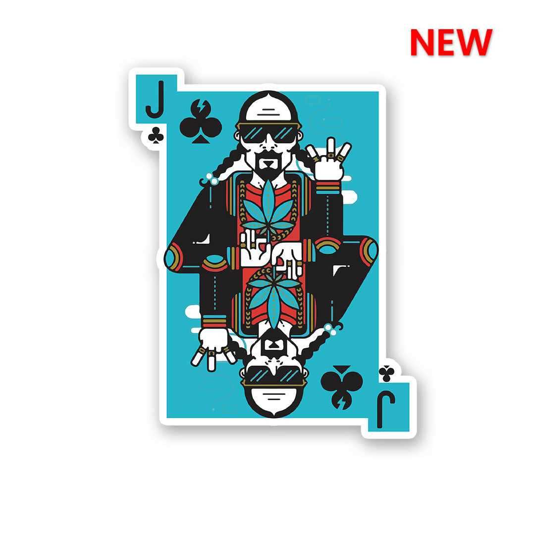 Snoop Dog Card Sticker - Stickers | STICK IT UP