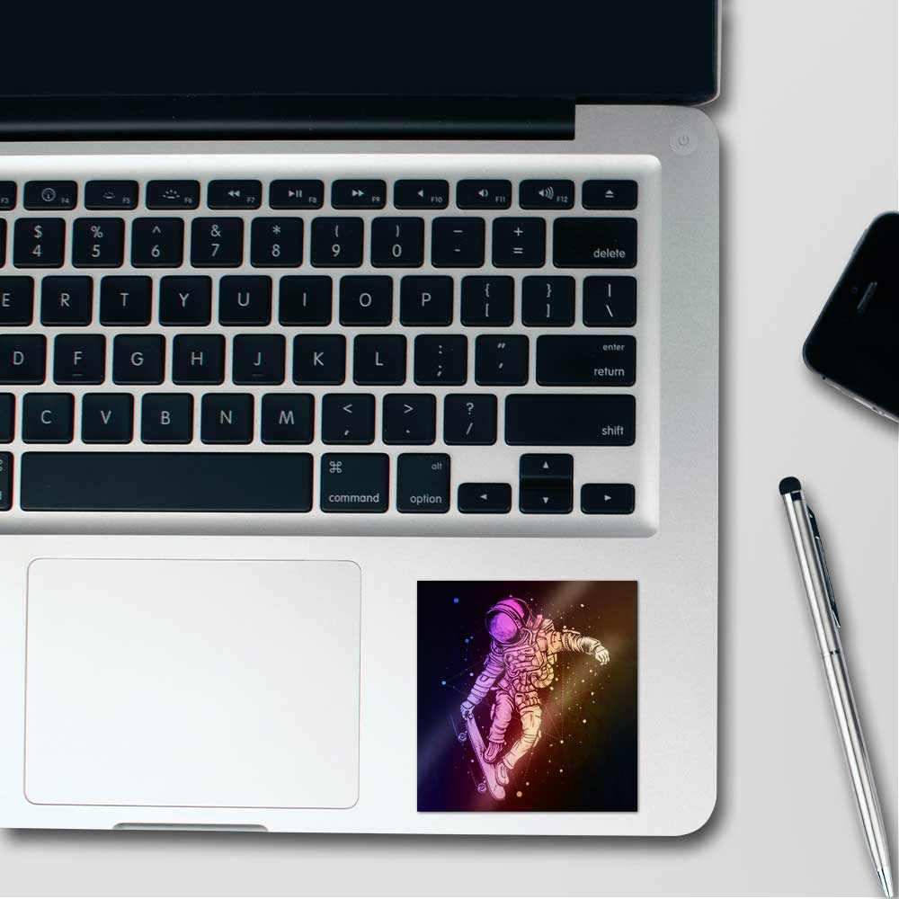 Space Surfing Holographic Stickers waterproof vinyl decal for laptop, bike, car & bottle