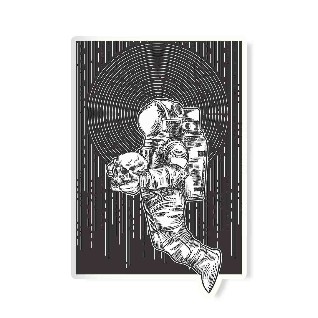 Spaceman Skull Sticker - Stickers | STICK IT UP