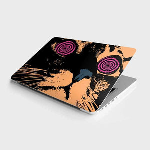 Spiral Cat Eyes Laptop Skin waterproof vinyl decal for laptop, bike, car & bottle