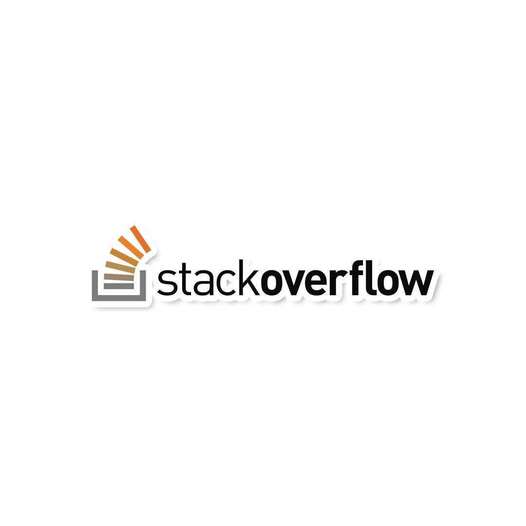 Stack Overflow Sticker waterproof vinyl decal for laptop, bike, car & bottle