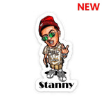 Stanny Sticker waterproof vinyl decal for laptop, bike, car & bottle