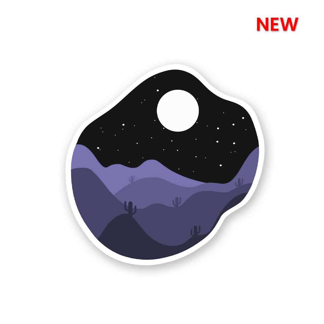 Starry Desert Night Sticker - Stickers | STICK IT UP