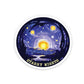 Starry Night Sticker waterproof vinyl decal for laptop, bike, car & bottle