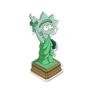 Statue of libertylisa Sticker waterproof vinyl decal for laptop, bike, car & bottle