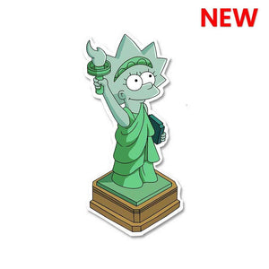 Statue of libertylisa Sticker waterproof vinyl decal for laptop, bike, car & bottle