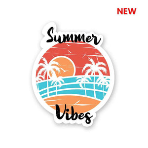 Summer Vibe Sticker waterproof vinyl decal for laptop, bike, car & bottle