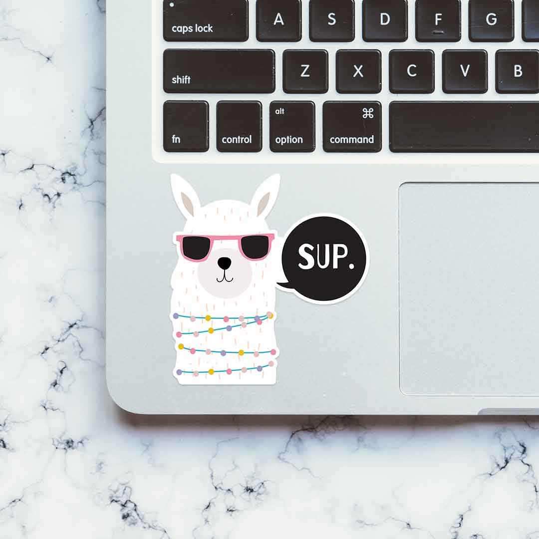 Sup. Sticker waterproof vinyl decal for laptop, bike, car & bottle