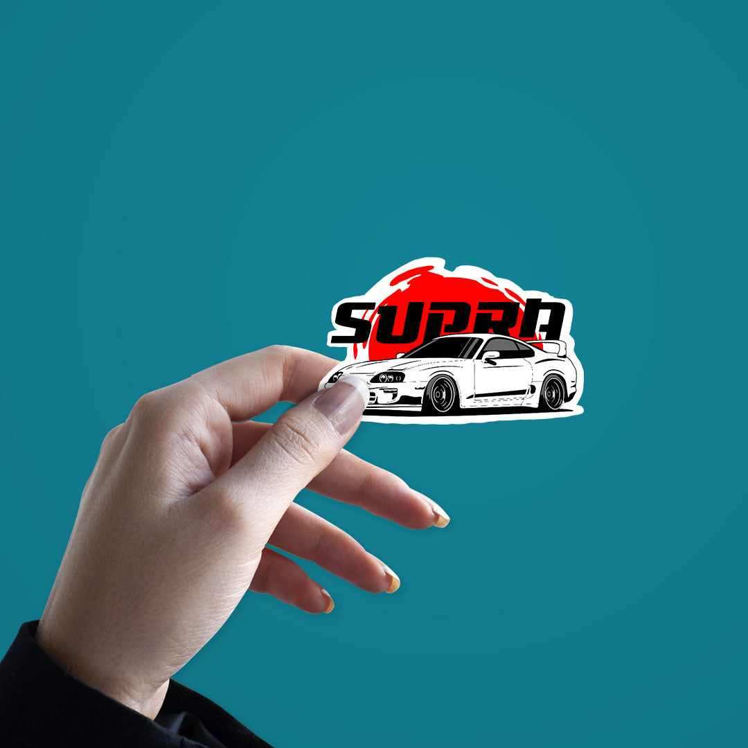 Supra Sticker waterproof vinyl decal for laptop, bike, car & bottle