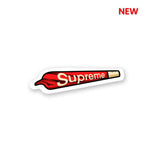 Supreme Bud Sticker waterproof vinyl decal for laptop, bike, car & bottle