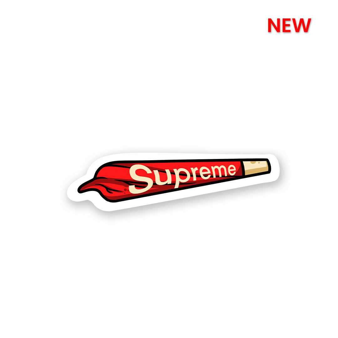 Supreme Bud Sticker waterproof vinyl decal for laptop, bike, car & bottle