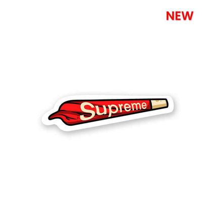 Supreme Bud Sticker waterproof vinyl decal for laptop, bike, car & bottle