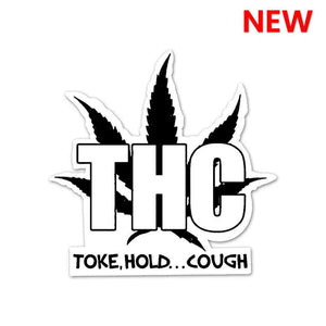 Take Hold Cough Sticker waterproof vinyl decal for laptop, bike, car & bottle