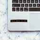 TALK DATA TO ME Sticker waterproof vinyl decal for laptop, bike, car & bottle