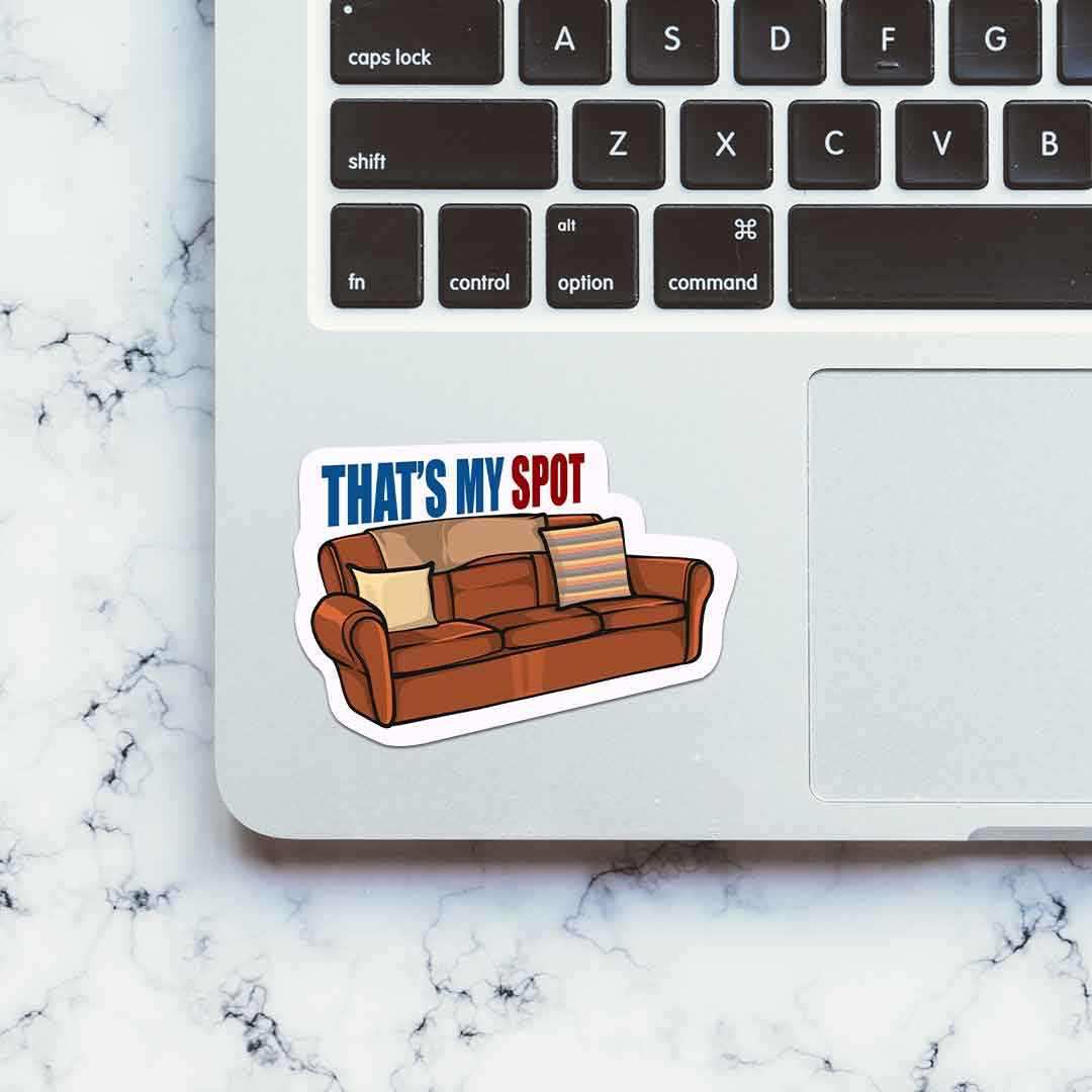 That's My Spot Sticker waterproof vinyl decal for laptop, bike, car & bottle