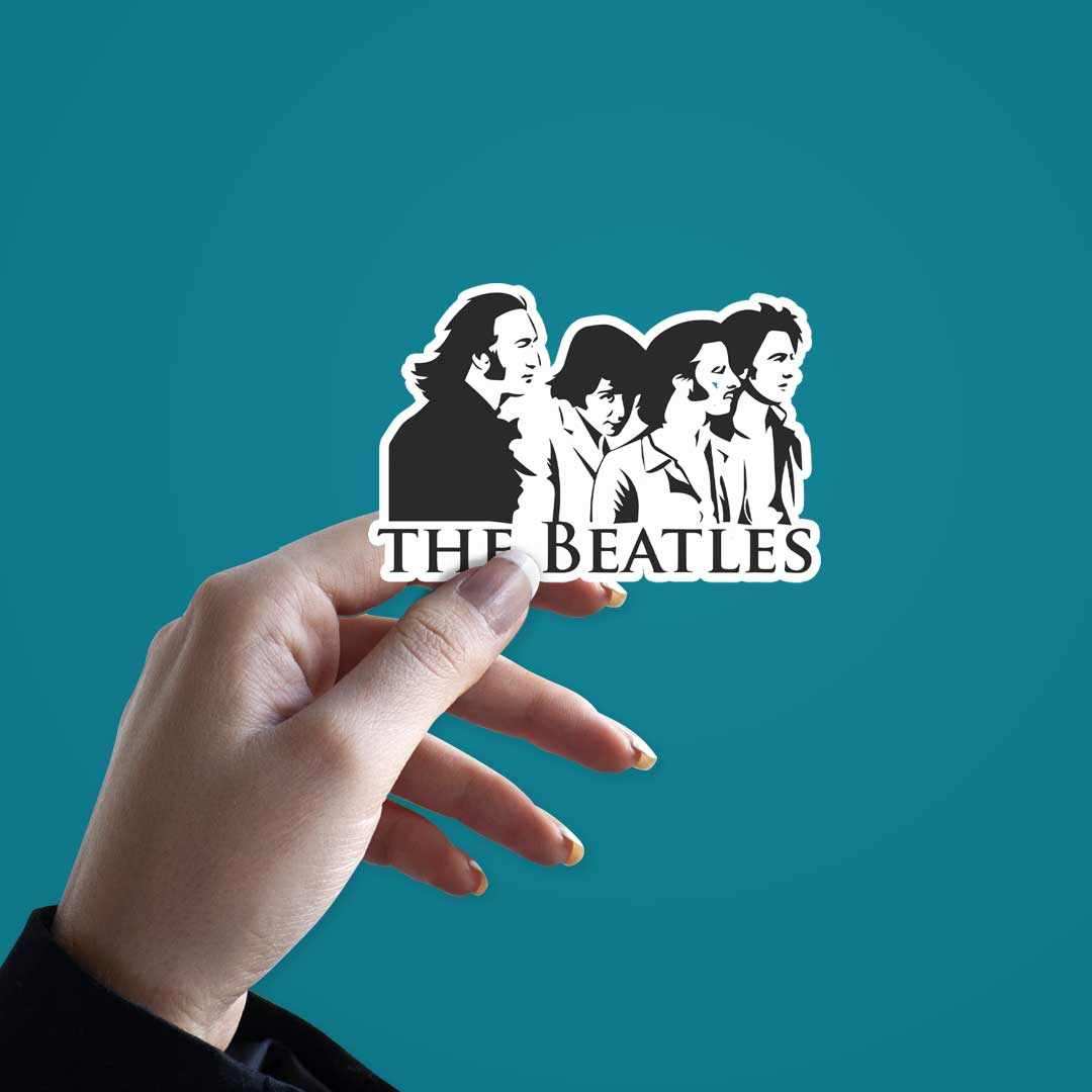 The Beatles Sticker waterproof vinyl decal for laptop, bike, car & bottle
