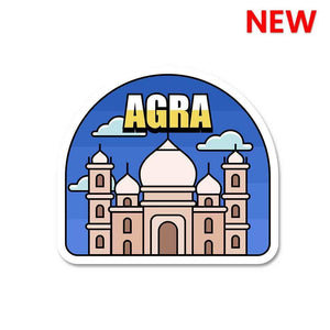 The Beautiful Agra Sticker waterproof vinyl decal for laptop, bike, car & bottle