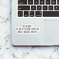 The Bitchcraft Sticker waterproof vinyl decal for laptop, bike, car & bottle