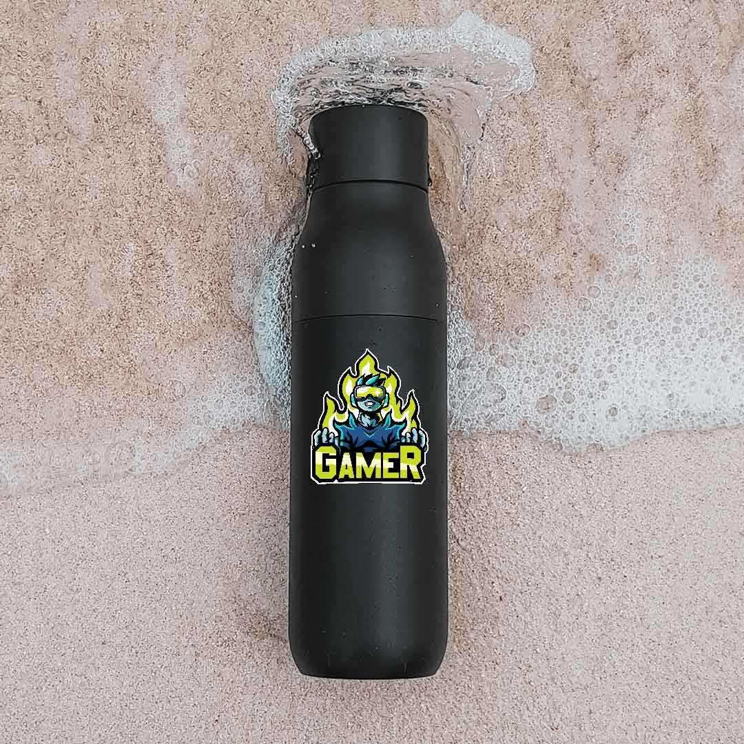 The Gamer Sticker waterproof vinyl decal for laptop, bike, car & bottle