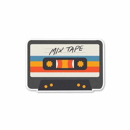 The Mix Tape Sticker waterproof vinyl decal for laptop, bike, car & bottle