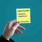 Thing to do today Sticker waterproof vinyl decal for laptop, bike, car & bottle