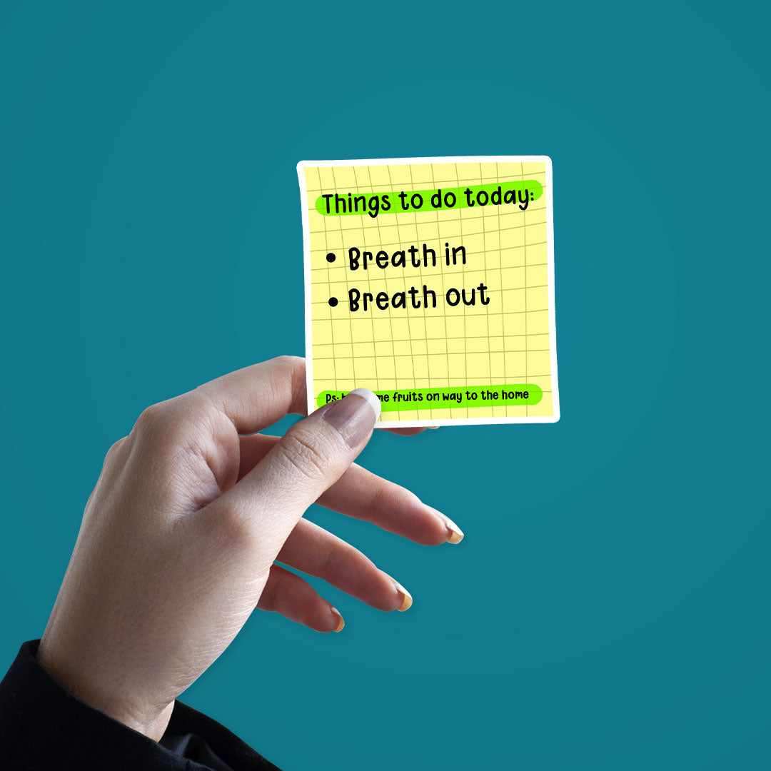 Thing to do today Sticker waterproof vinyl decal for laptop, bike, car & bottle