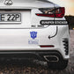This Vehicle is a Transformer Bumper Sticker waterproof vinyl decal for laptop, bike, car & bottle