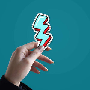 Thunder Sticker waterproof vinyl decal for laptop, bike, car & bottle