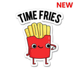 Time Fries Sticker waterproof vinyl decal for laptop, bike, car & bottle