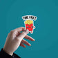 Time Fries Sticker waterproof vinyl decal for laptop, bike, car & bottle