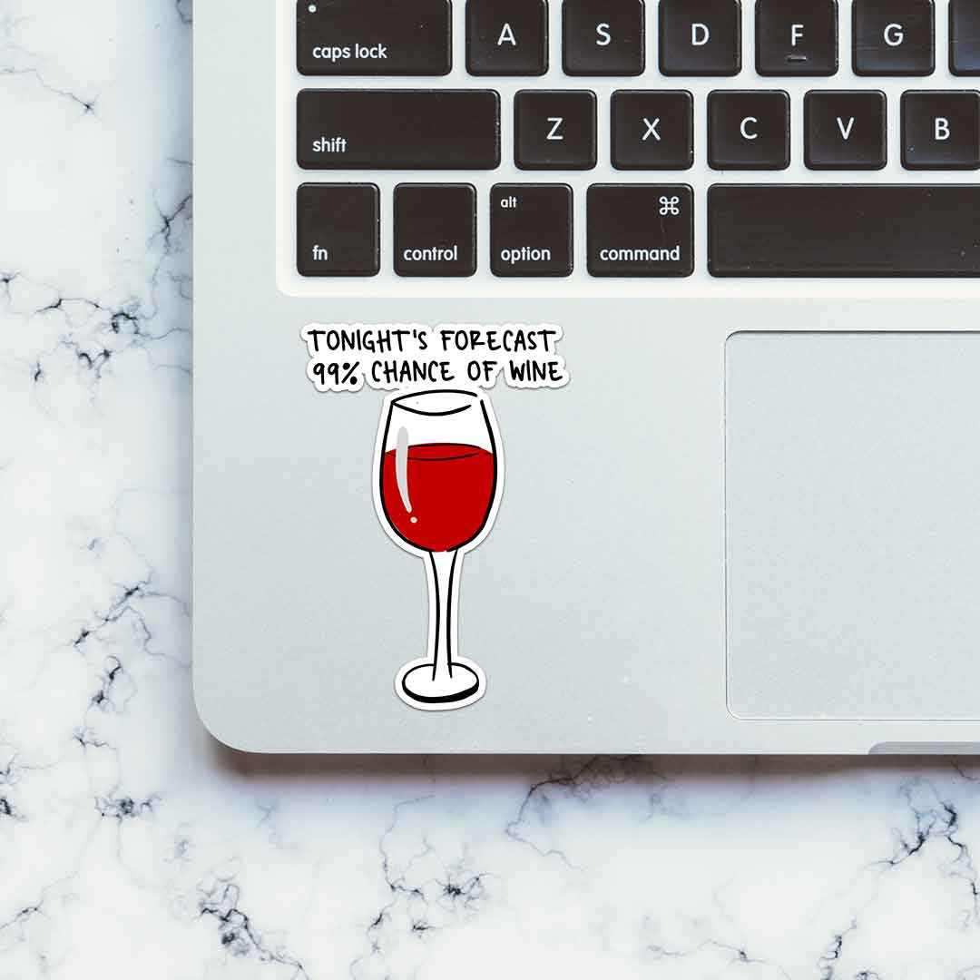 Tonights Forecast Sticker waterproof vinyl decal for laptop, bike, car & bottle