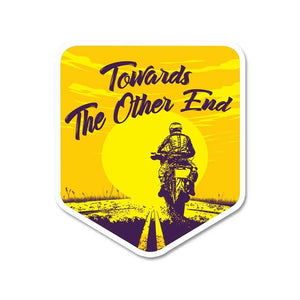 Towards The Other End Sticker waterproof vinyl decal for laptop, bike, car & bottle