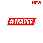 Trader Sticker waterproof vinyl decal for laptop, bike, car & bottle