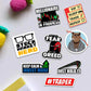 TRADERS Pack [15 Stickers] waterproof vinyl decal for laptop, bike, car & bottle