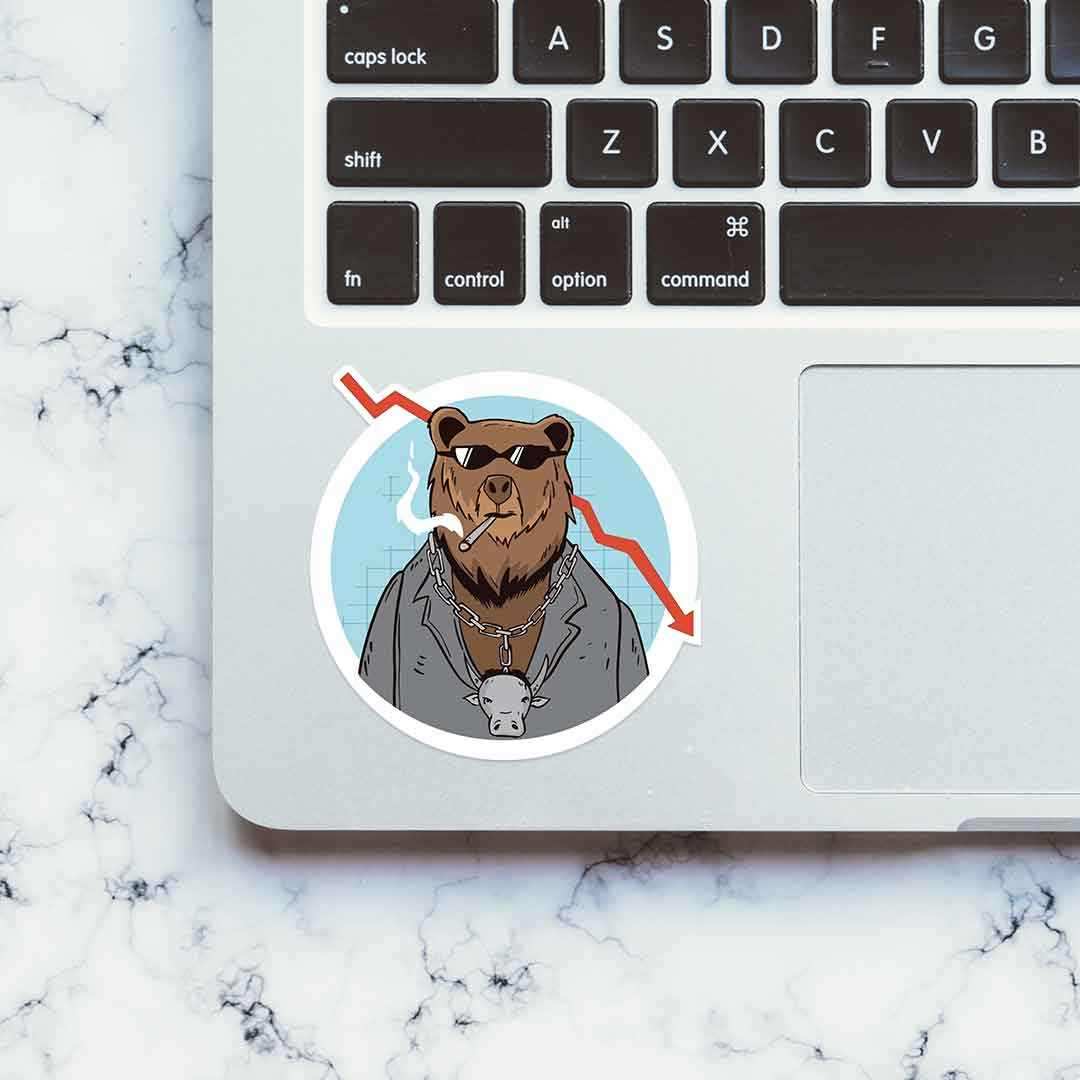 Trading Bear Sticker - STICK IT UP