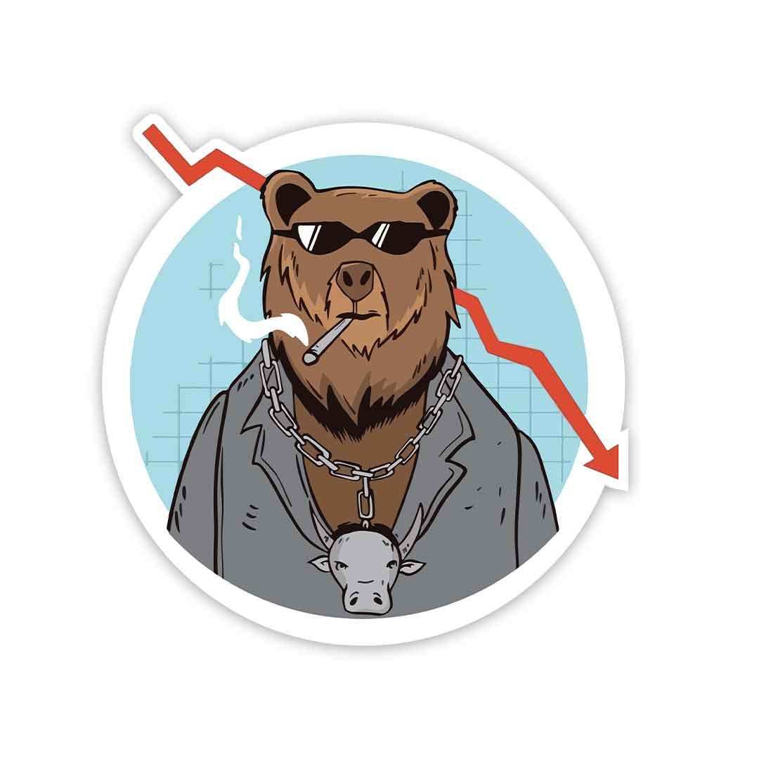 Trading Bear Sticker - Stickers | STICK IT UP