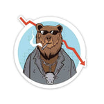 Trading Bear Sticker - STICK IT UP
