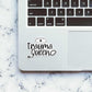 Trauma Queen Sticker waterproof vinyl decal for laptop, bike, car & bottle