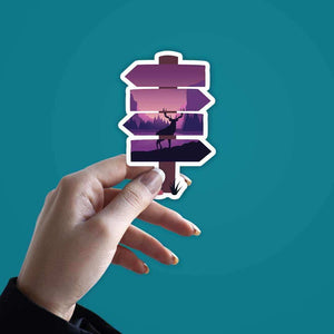 Travel the world Sticker waterproof vinyl decal for laptop, bike, car & bottle