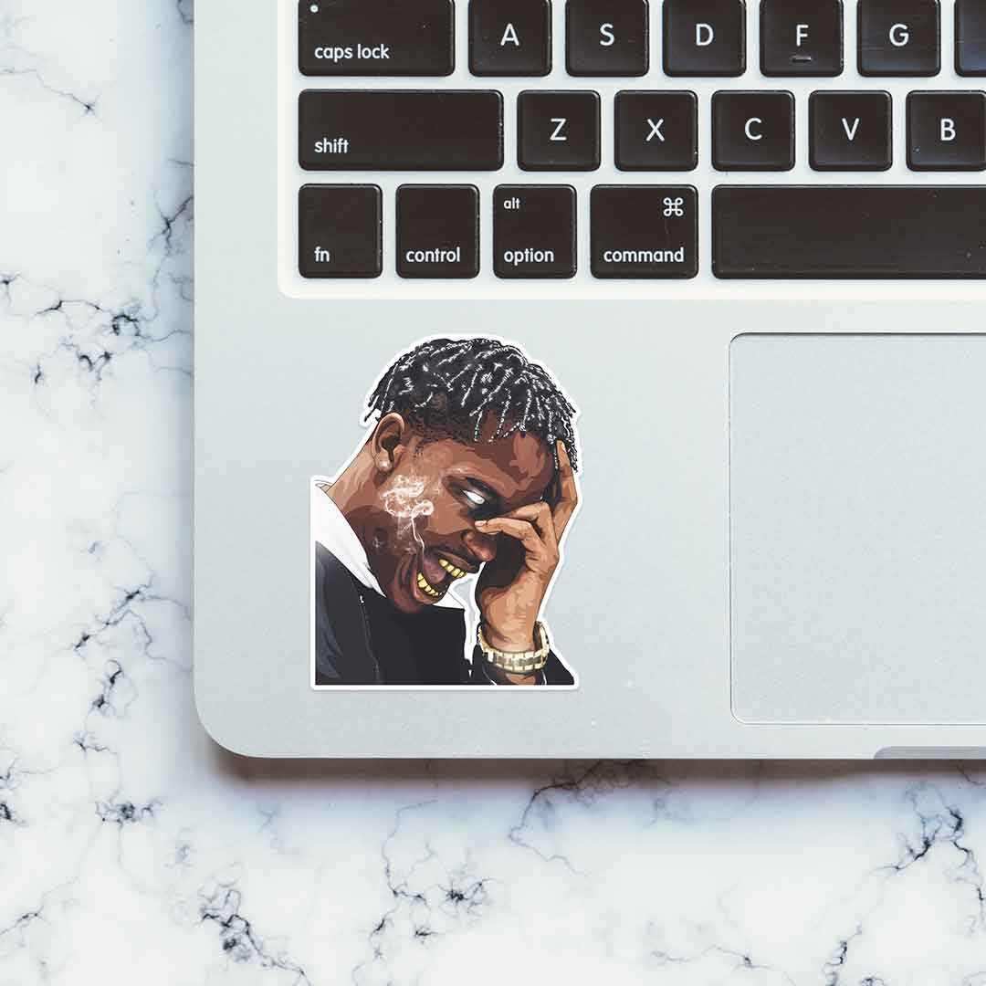 Travis Scott Sticker waterproof vinyl decal for laptop, bike, car & bottle