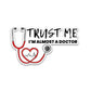 Trust Me Bumper Sticker waterproof vinyl decal for laptop, bike, car & bottle