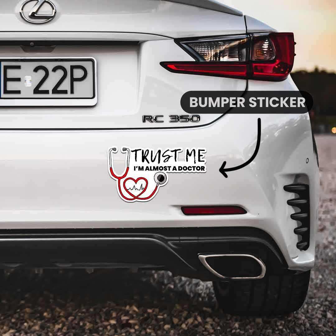Trust Me Bumper Sticker waterproof vinyl decal for laptop, bike, car & bottle