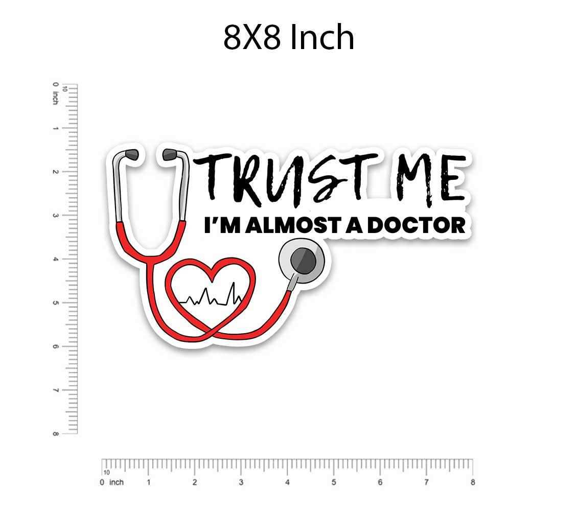 Trust Me Bumper Sticker waterproof vinyl decal for laptop, bike, car & bottle