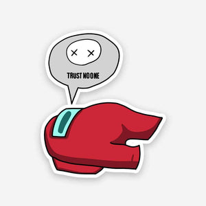 Trust no one sticker waterproof vinyl decal for laptop, bike, car & bottle