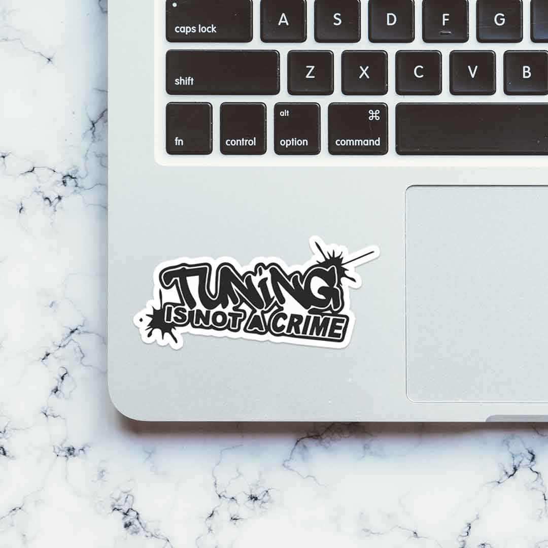 Tuning is not a crime Sticker - STICK IT UP