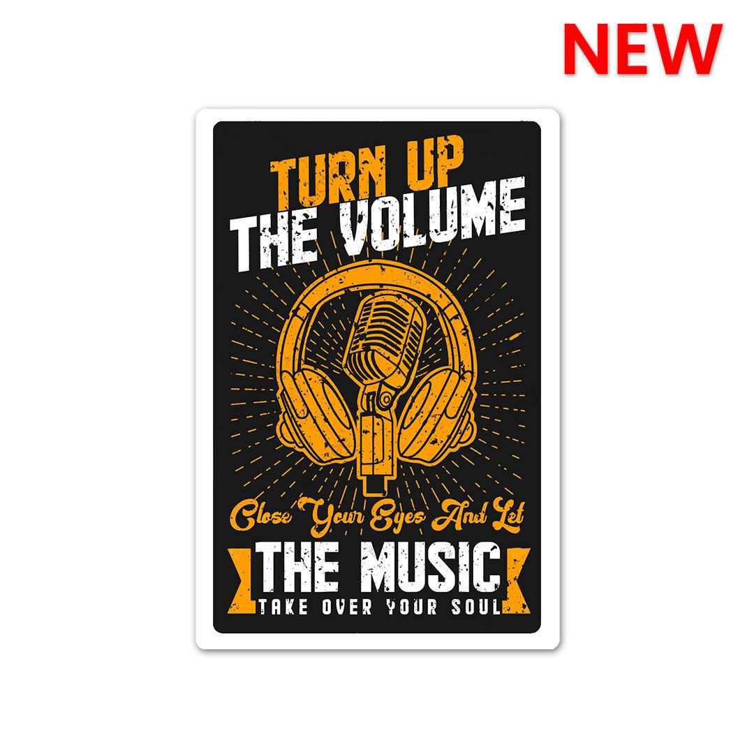 Turn up the volume Sticker - Stickers | STICK IT UP