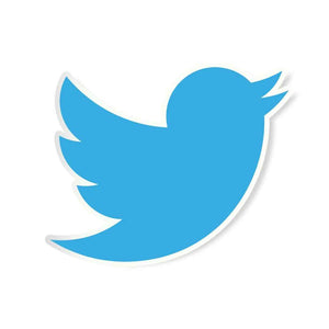 Twitter Logo Sticker waterproof vinyl decal for laptop, bike, car & bottle