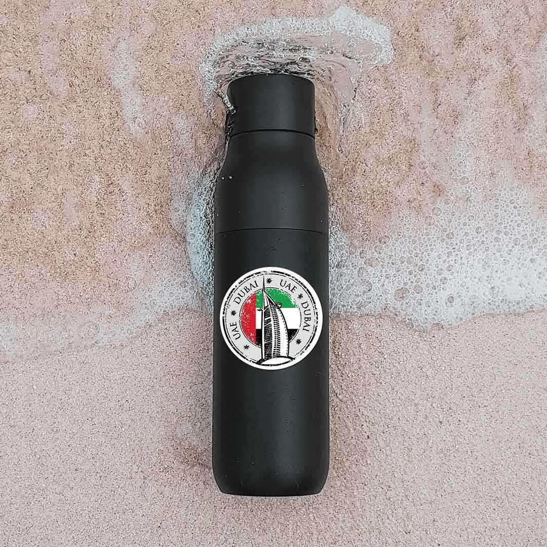 UAE dubai Sticker waterproof vinyl decal for laptop, bike, car & bottle